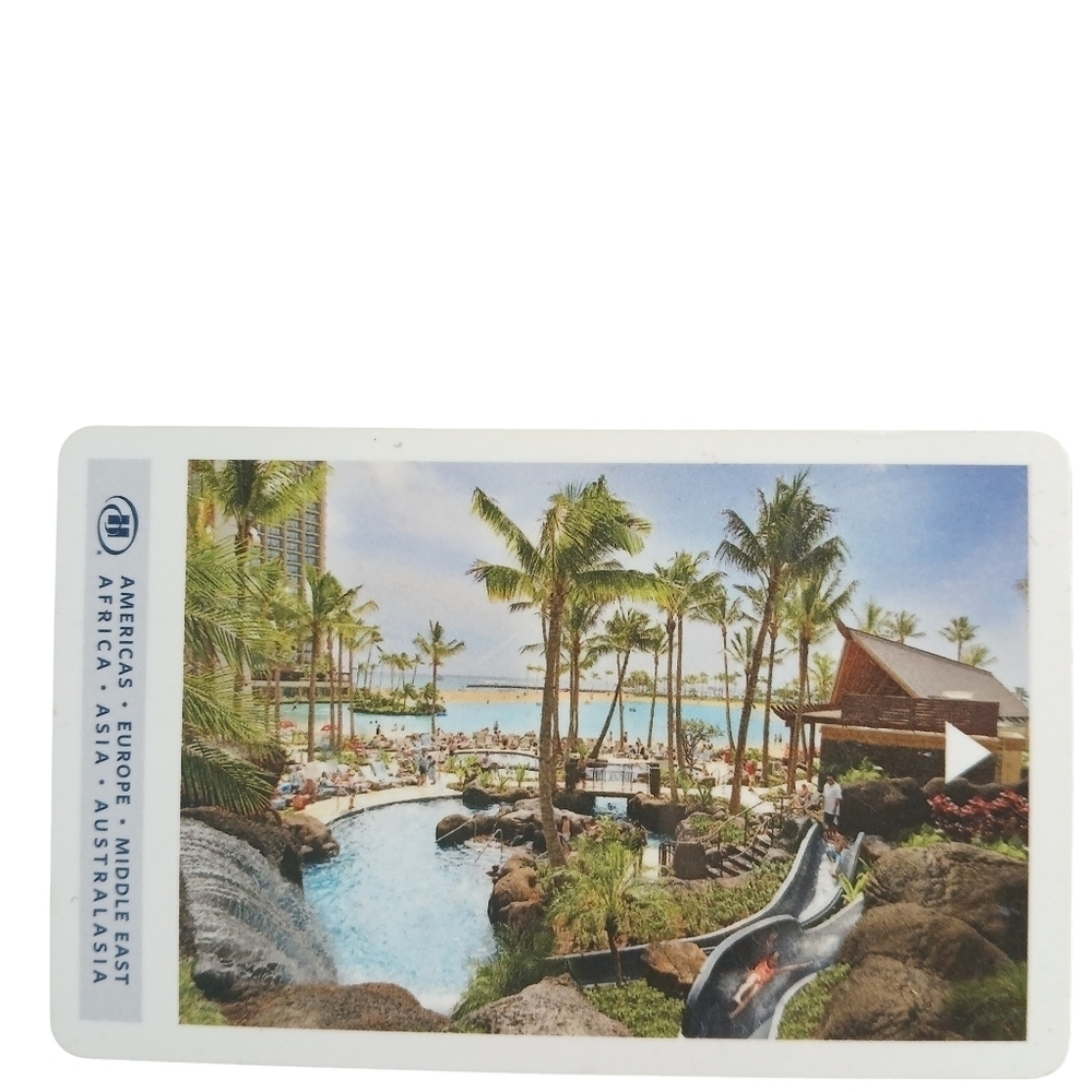 Hilton Hawaiian Village Waikiki Beach Resort Key Card Room Key Memorabilia View